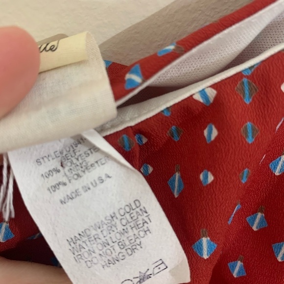 Needle & Thread Printed One Shoulder Tie Waist Dre - Picture 4 of 5